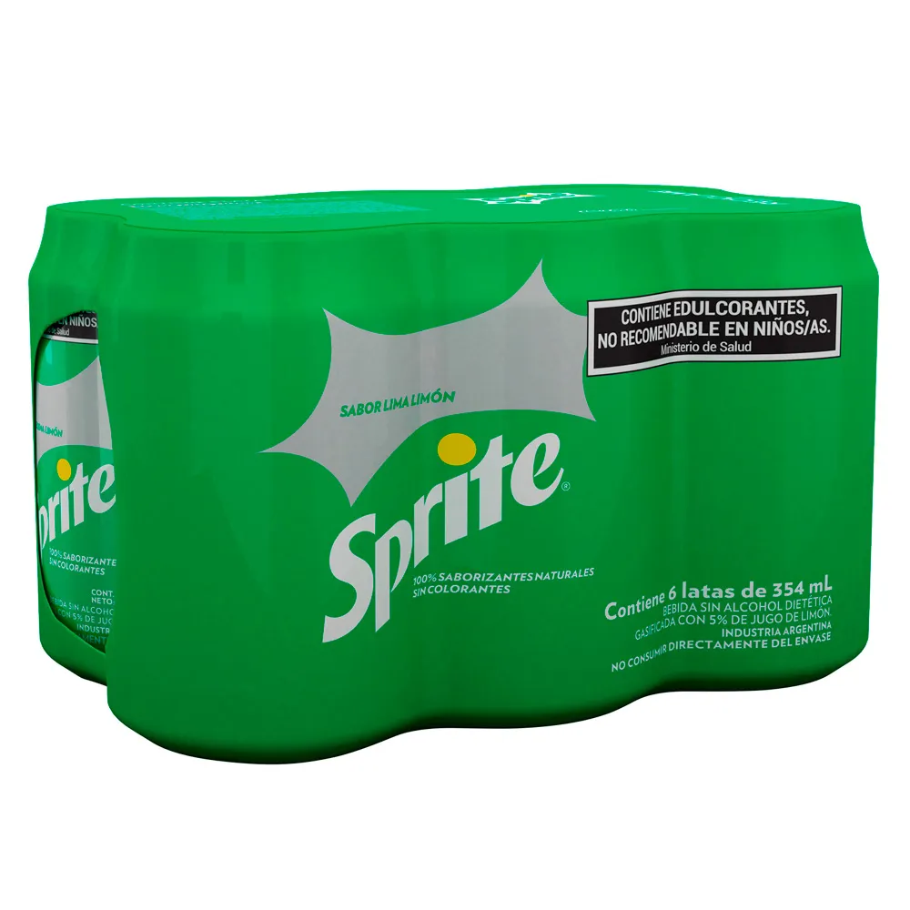 SIX LATA SPRITE 354ml x6