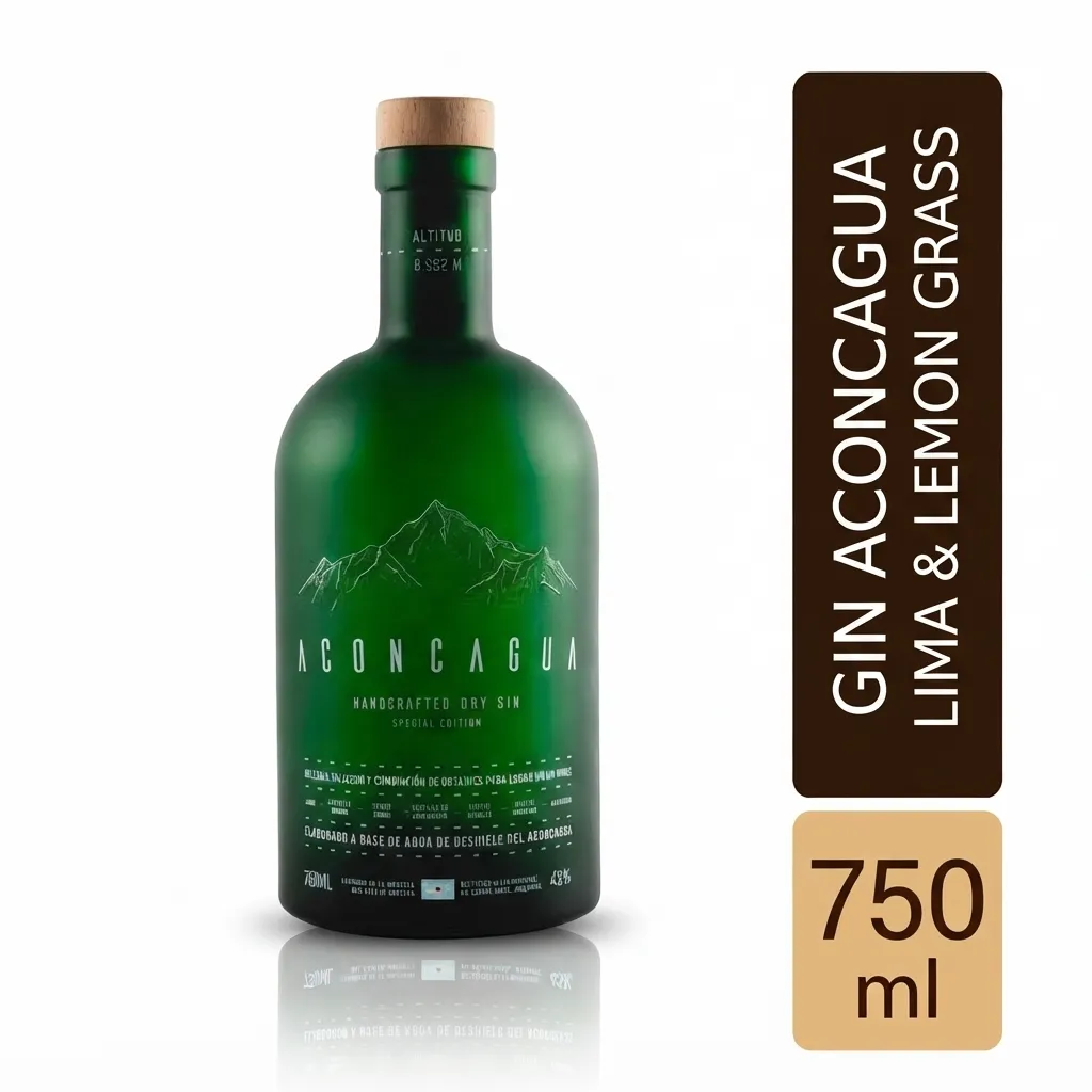 GIN ACONCAGUA VERDE 750cc