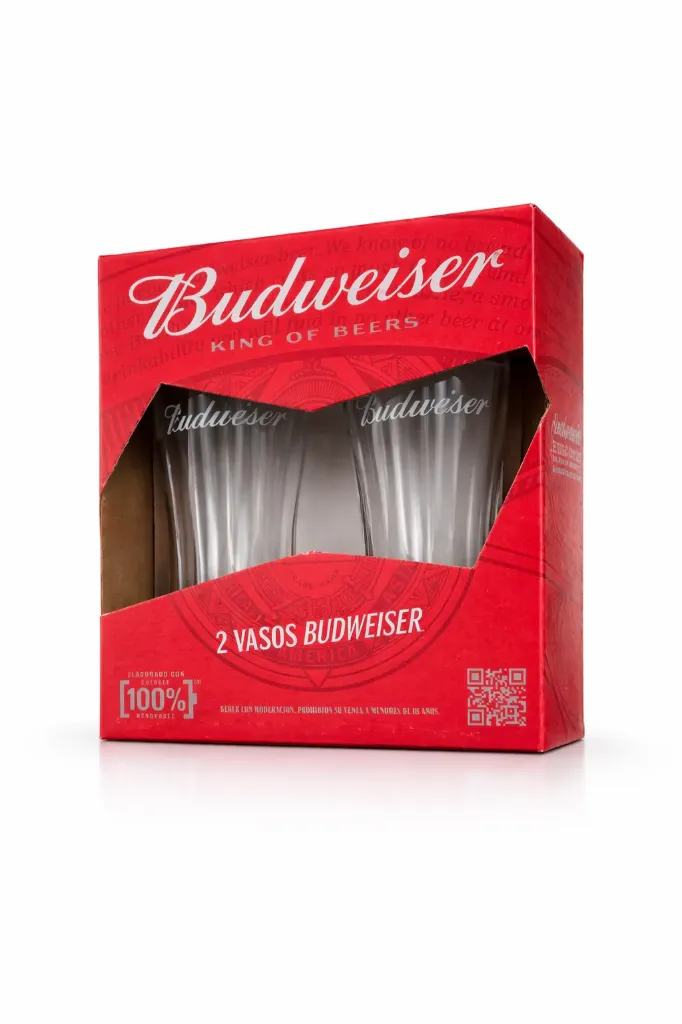 VASOS BUDWEISER X2