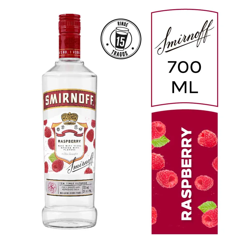CAJA SMIRNOFF RASPBERRY - x6
