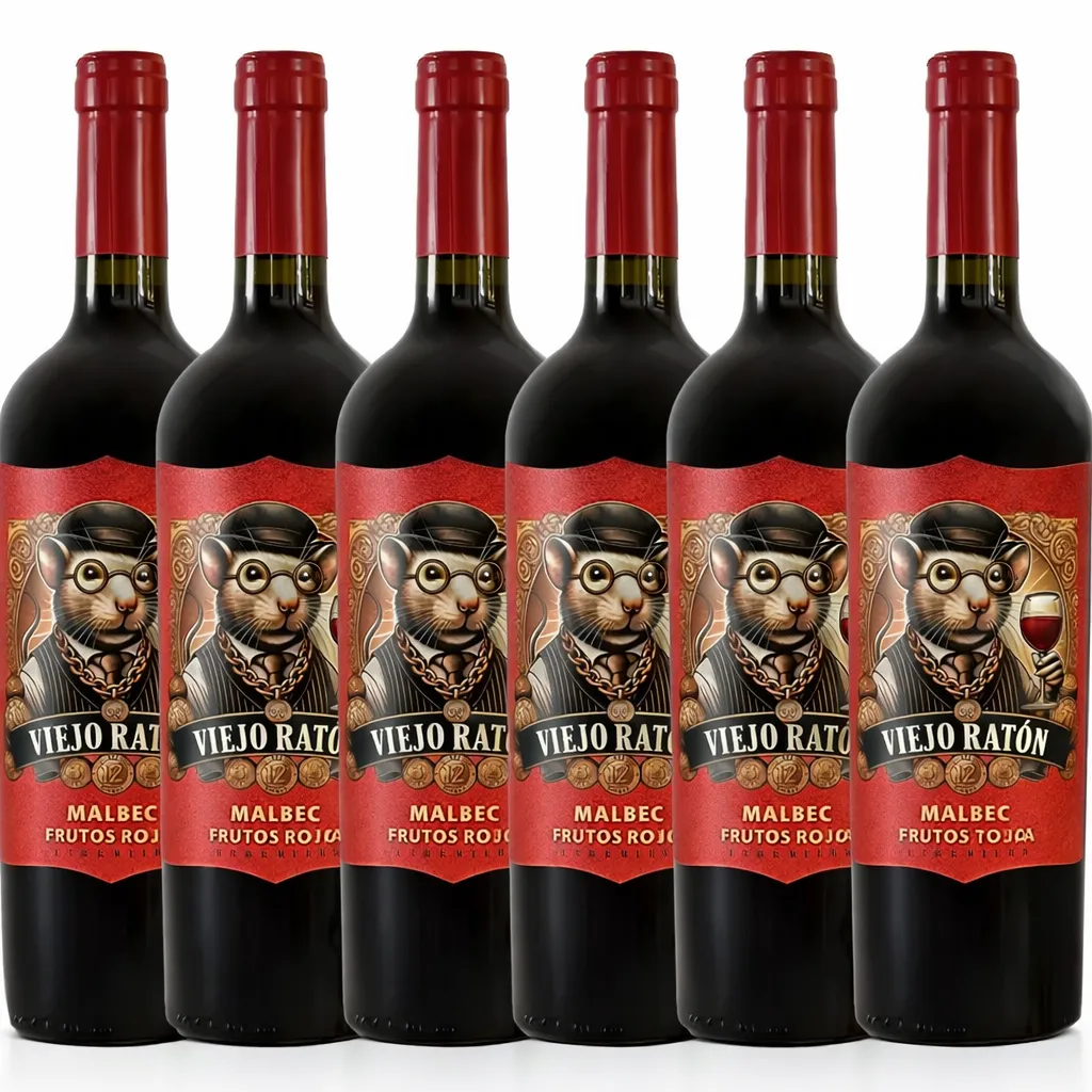 CAJA VINO VIEJO RATON x6 - FRUTOS ROJOS