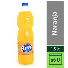 PACK BRIO NARANJA 1.5L x6