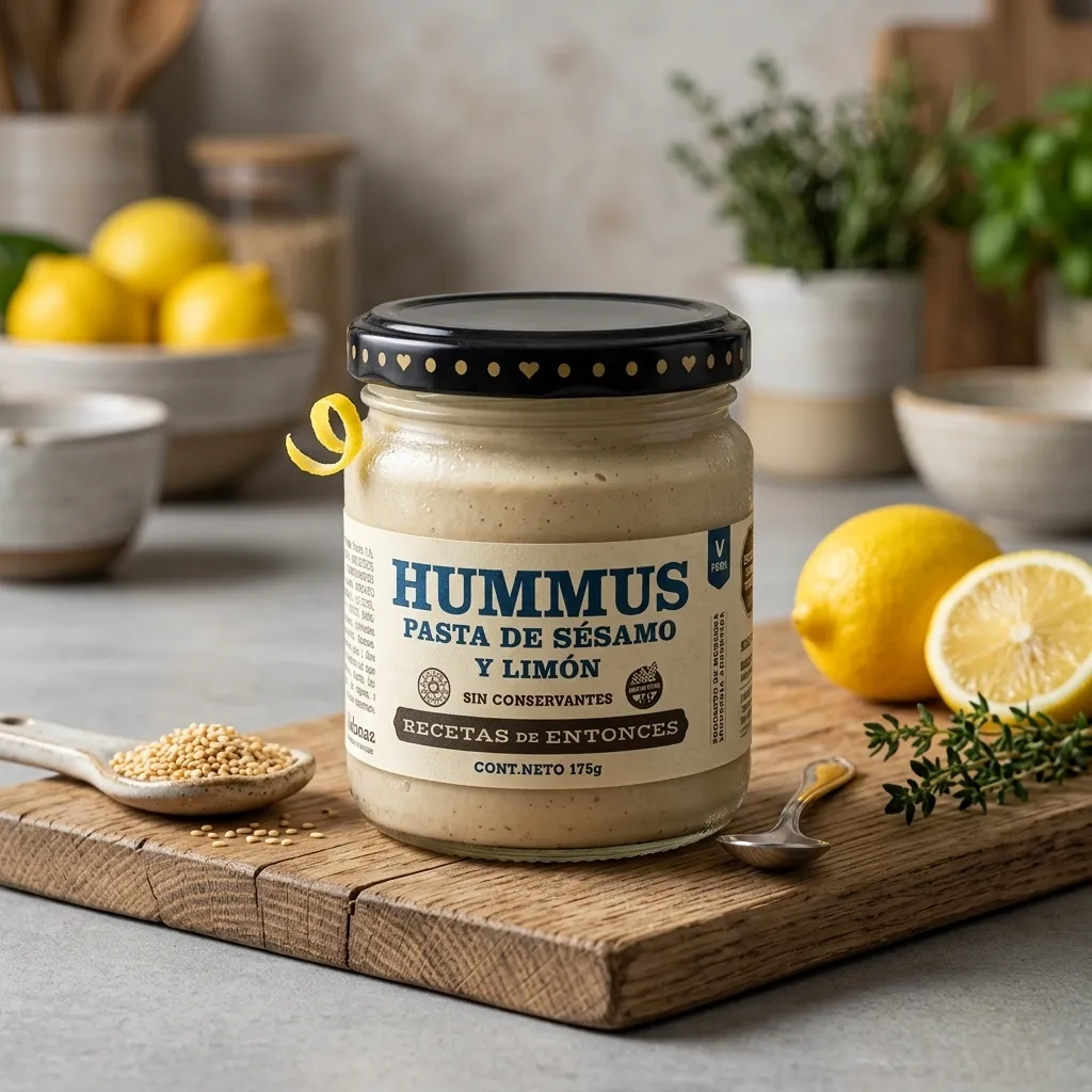 HUMMUS PASTA DE SESAMO Y LIMÓN